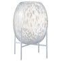 Voir la diapositive 1 : Paris Prix Vase sur Pied Design  Pois Déco  37cm Transparent