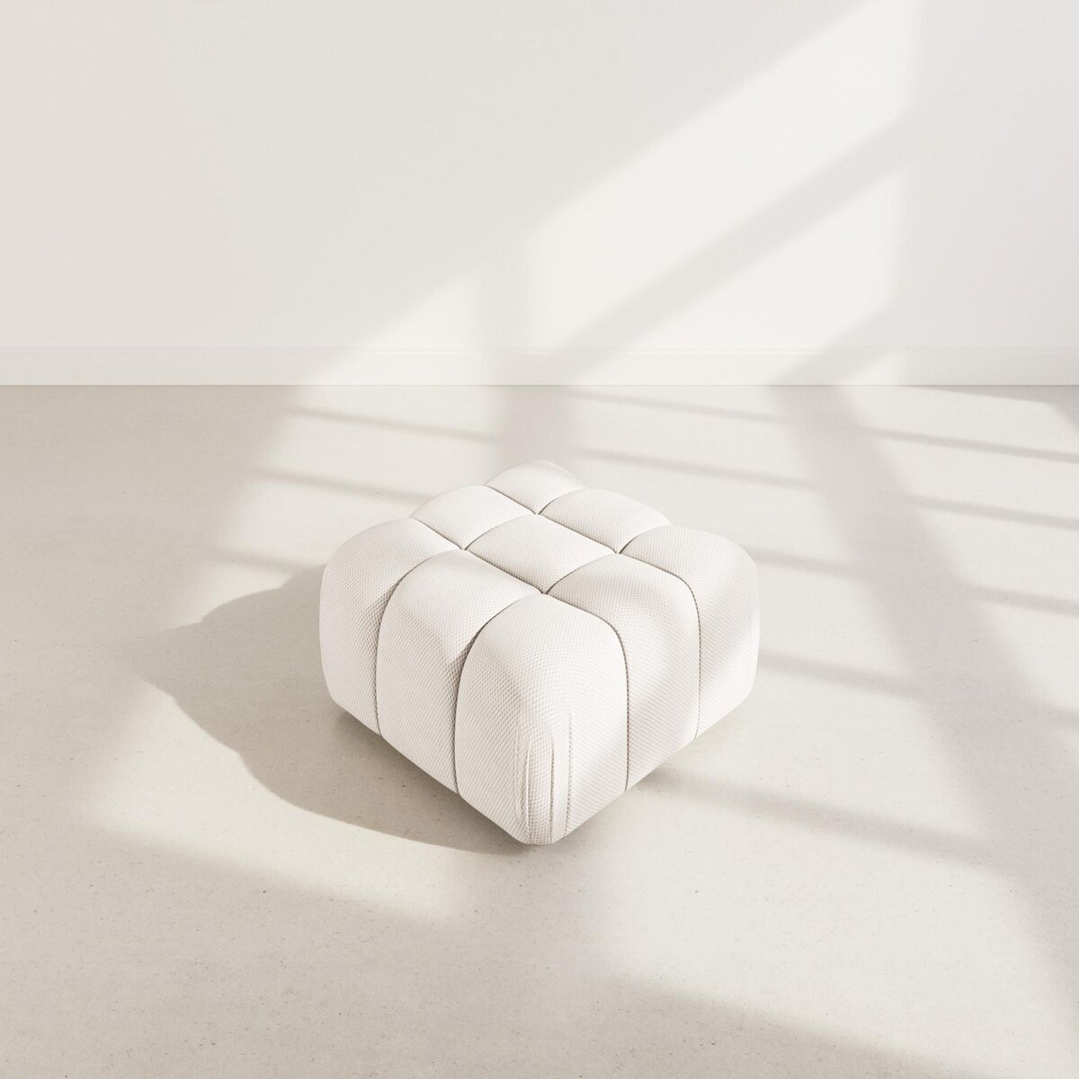 LISA DESIGN Ruby - pouf en velours texturé