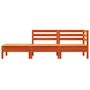 Voir la diapositive 4 : VIDAXL Canape de jardin 3 places cire marron bois de pin massif