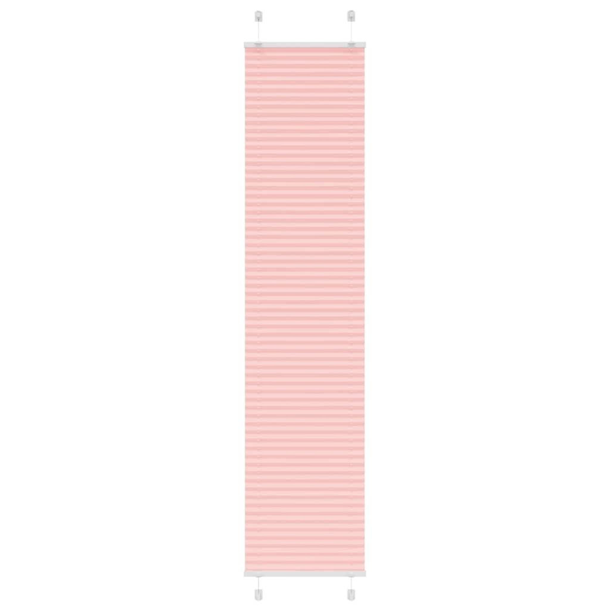 VIDAXL Store plisse rose 50x200 cm largeur du tissu 49,4 cm polyester