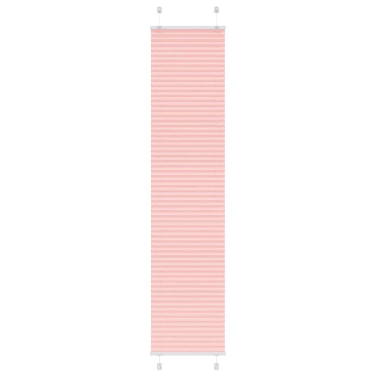 VIDAXL Store plisse rose 50x200 cm largeur du tissu 49,4 cm polyester
