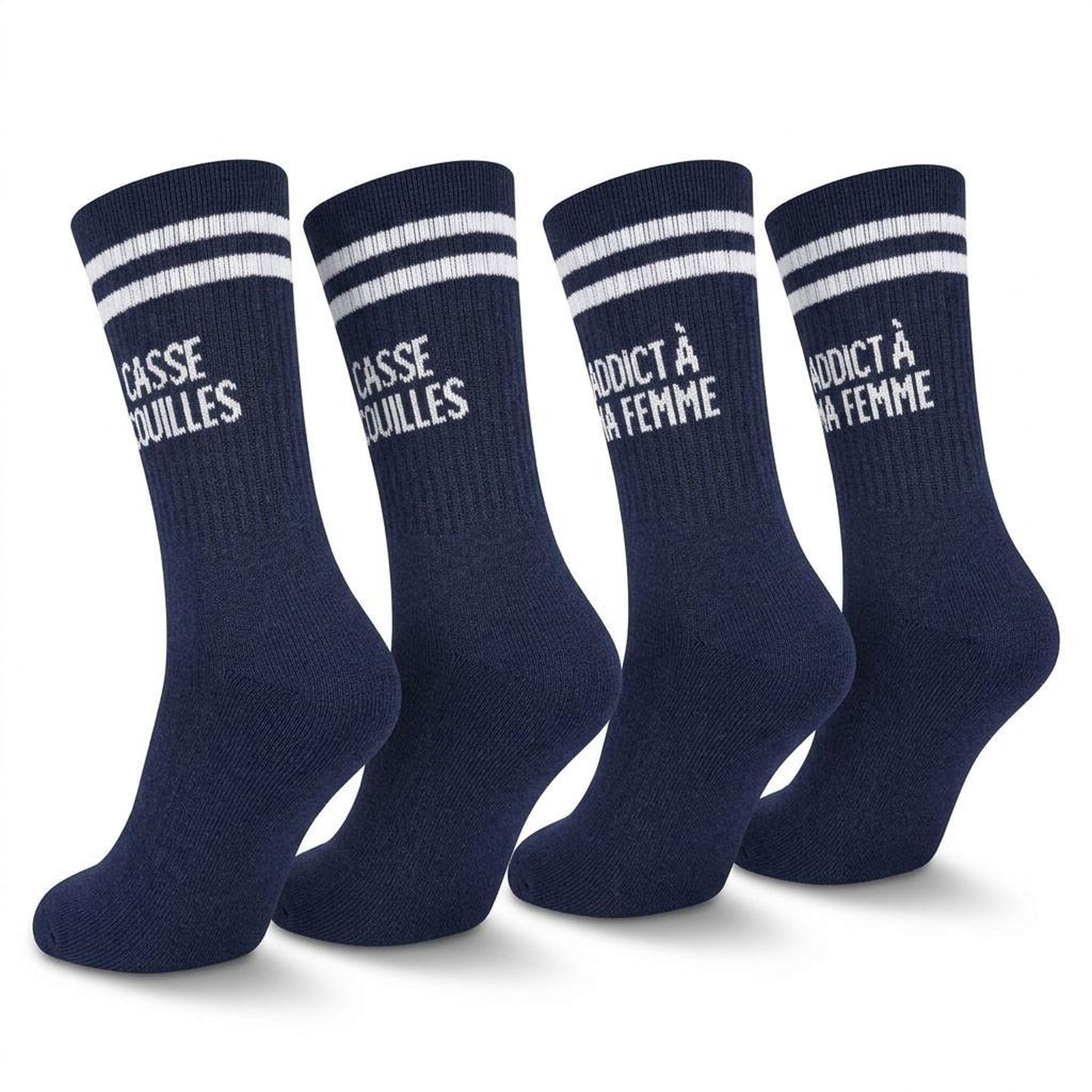 Voir la diapositive 3 : OZABI OZABI Chaussettes Homme Message Humoristiques Pack de 2 Paires