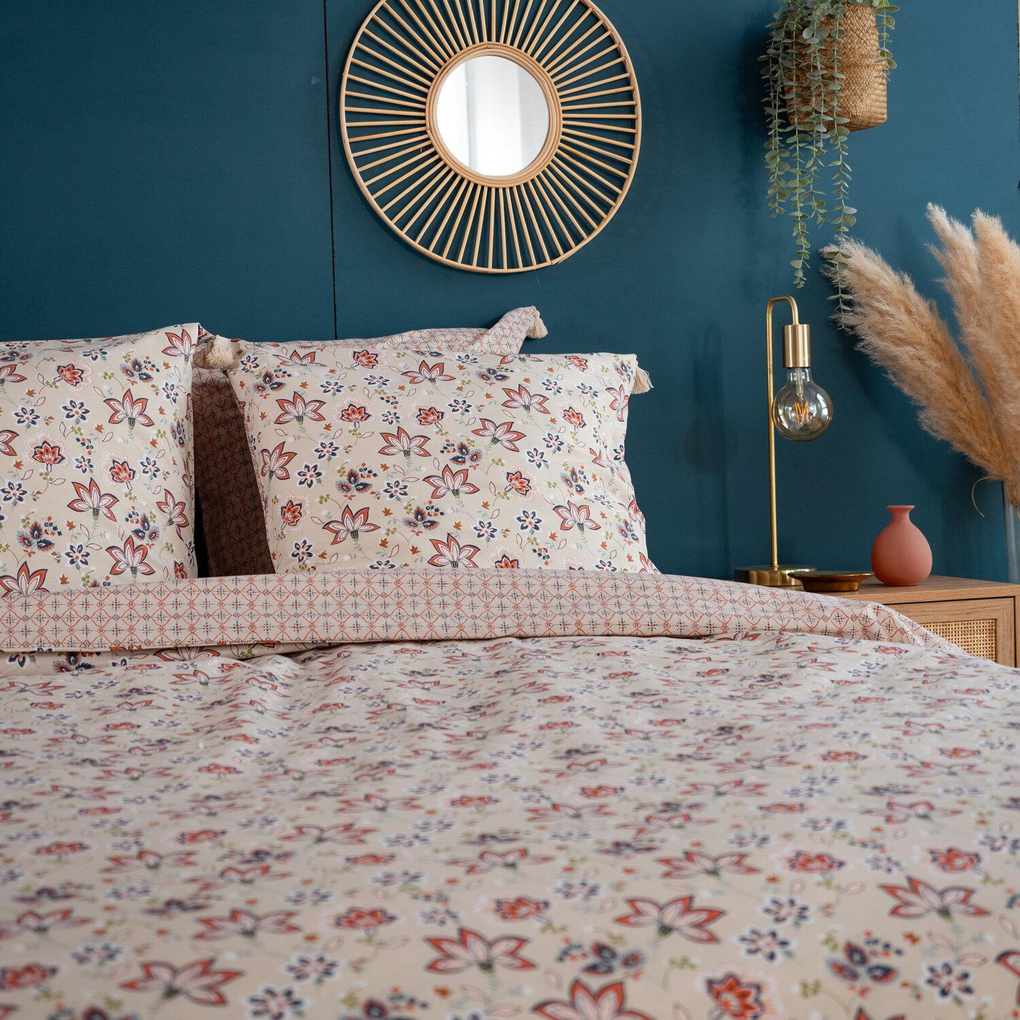 Voir la diapositive 4 : Home collection Parure de couette 3pcs 240x220cm better coton denia