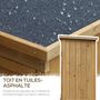 Voir la diapositive 5 : OUTSUNNY Armoire de jardin abri jardin remise pour outils sur pied 2 étagères portes persiennes toit bitumé étanche bois sapin pré-huilé