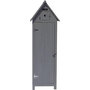 Voir la diapositive 2 : Habitat et Jardin Armoire de jardin  Cabanon  - 77 x 54.5 x 179 cm - Anthracite