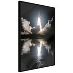 Paris Prix Affiche Murale Encadrée  Into the Unknown. Coloris disponibles : Jaune, Noir