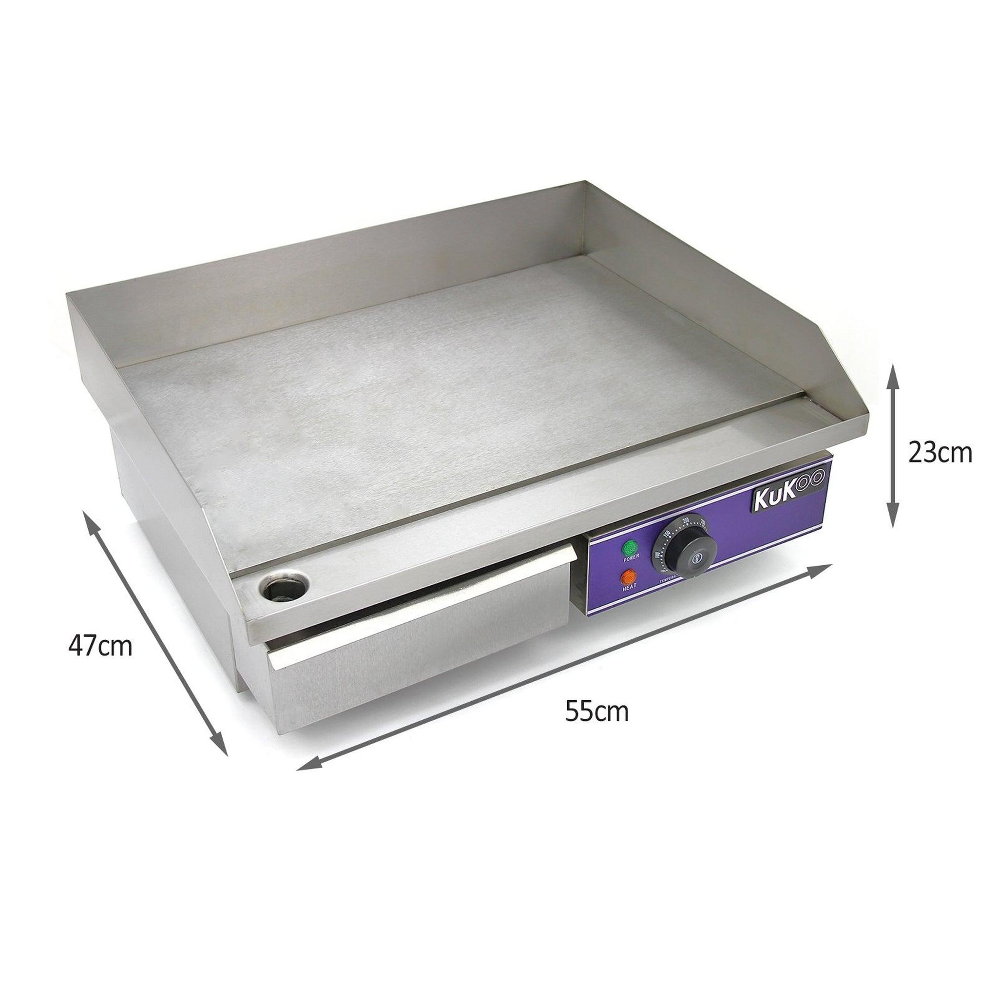 Voir la diapositive 4 : Monster KuKoo plancha électrique en Inox