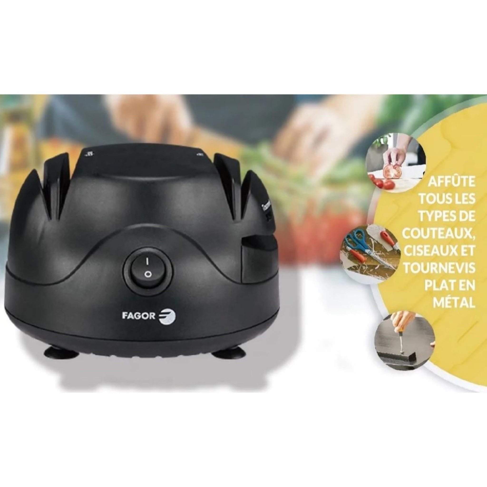 Voir la diapositive 5 : Fagor Affûteur aiguiseur électrique 60w - FG0145