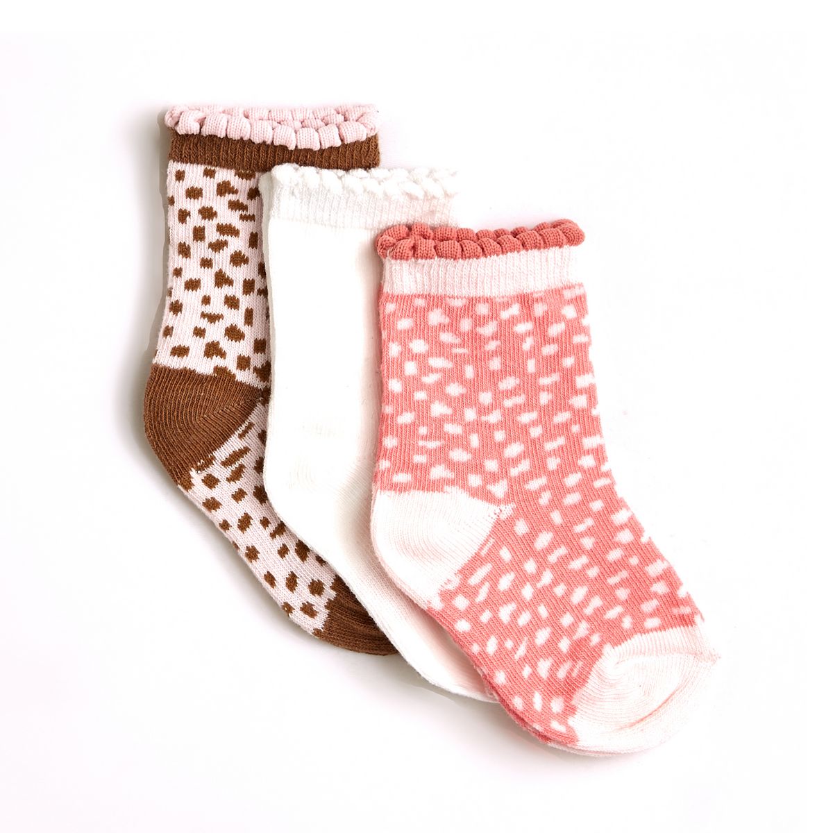 IN EXTENSO Lot de 3 paires de chaussettes bébé fille