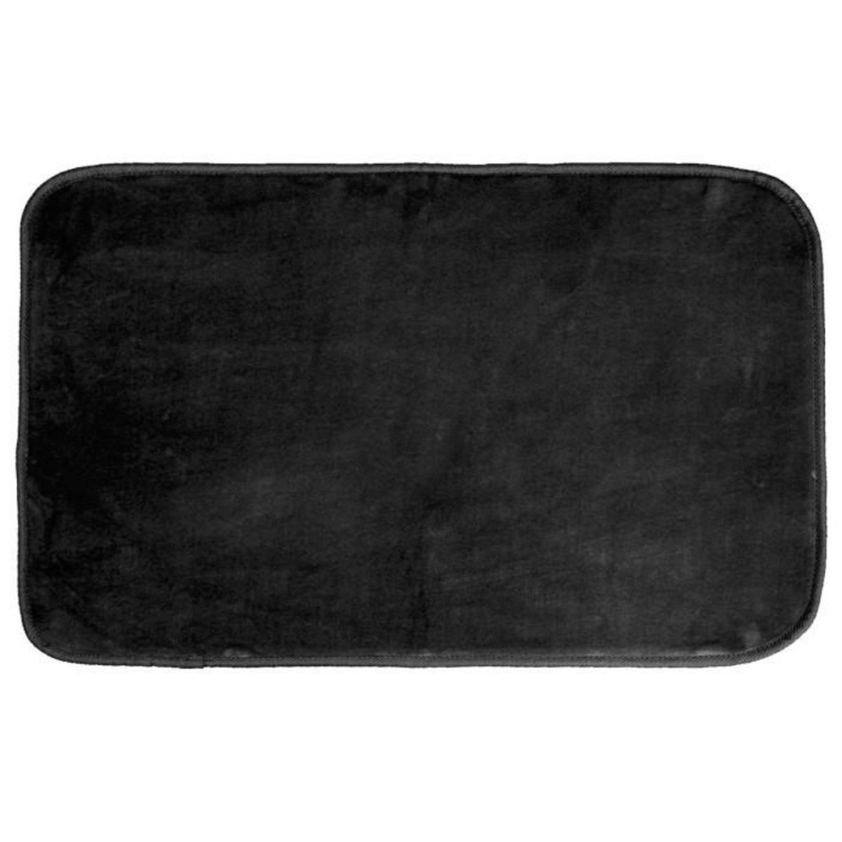 Paris Prix Tapis de Bain Microfibre  Vitamine II  45x75cm Noir