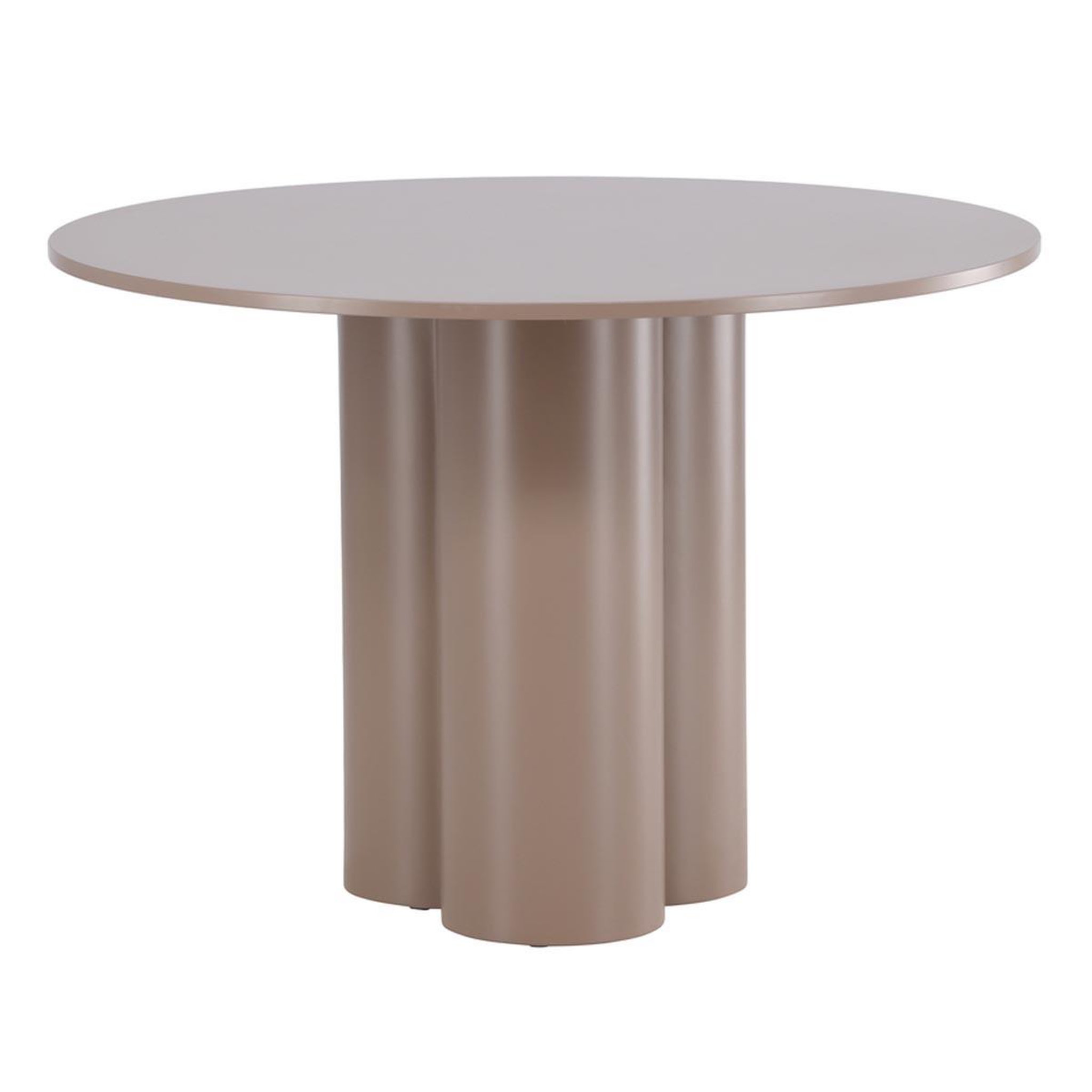 Paris Prix Table à manger ronde  olivia  110cm marron foncé