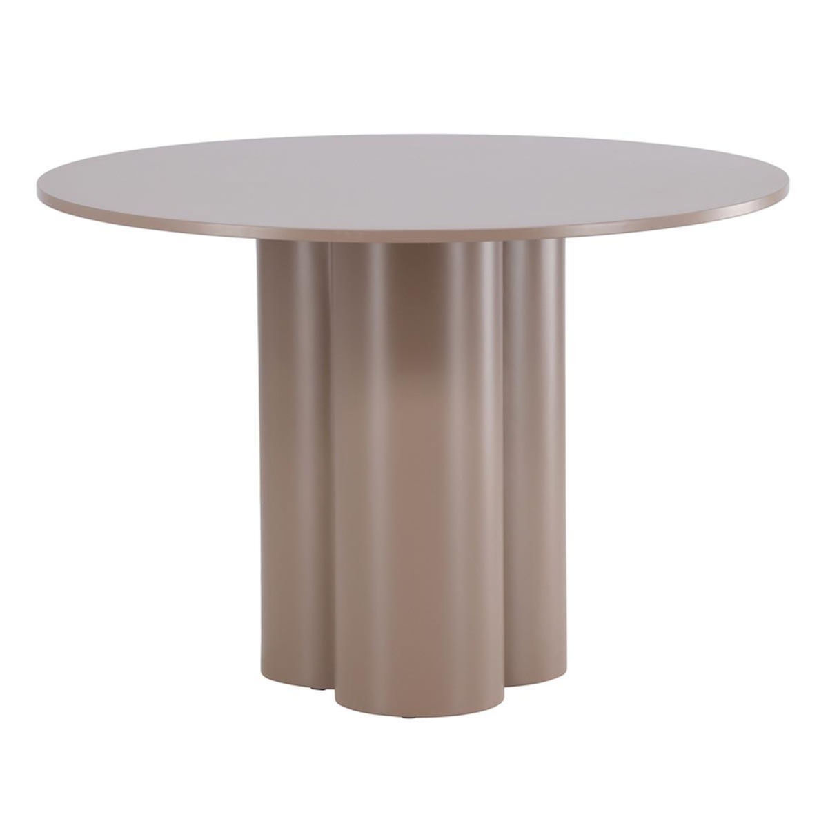 Paris Prix Table à Manger Ronde  Olivia  110cm Marron Foncé
