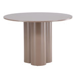 Paris Prix Table à Manger Ronde  Olivia  110cm Marron Foncé