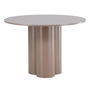 Voir la diapositive 1 : Paris Prix Table à Manger Ronde  Olivia  110cm Marron Foncé