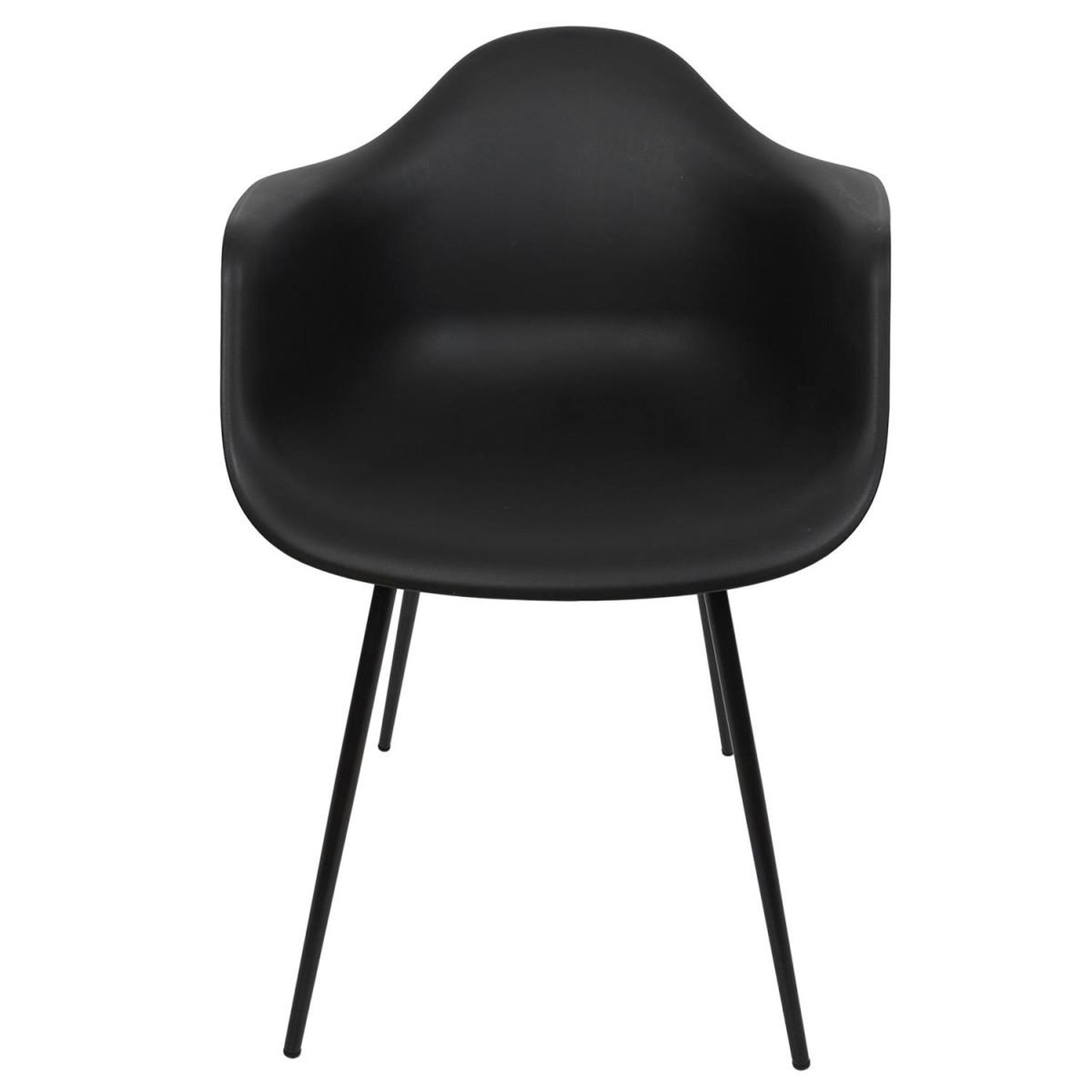 Voir la diapositive 3 : The Home Deco Factory Lot de 4 chaises fauteuil  gustav  85cm noir