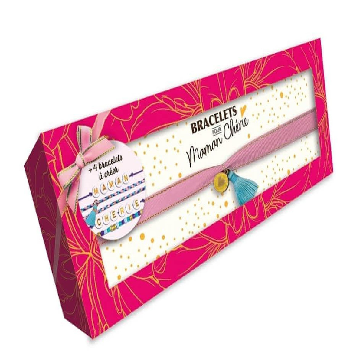 COFFRET BRACELETS POUR MAMAN CHERIE. AVEC 4 BRACELETS A CREER ET 1 BRACELET A PORTER TOUT DE SUITE, Play Bac
