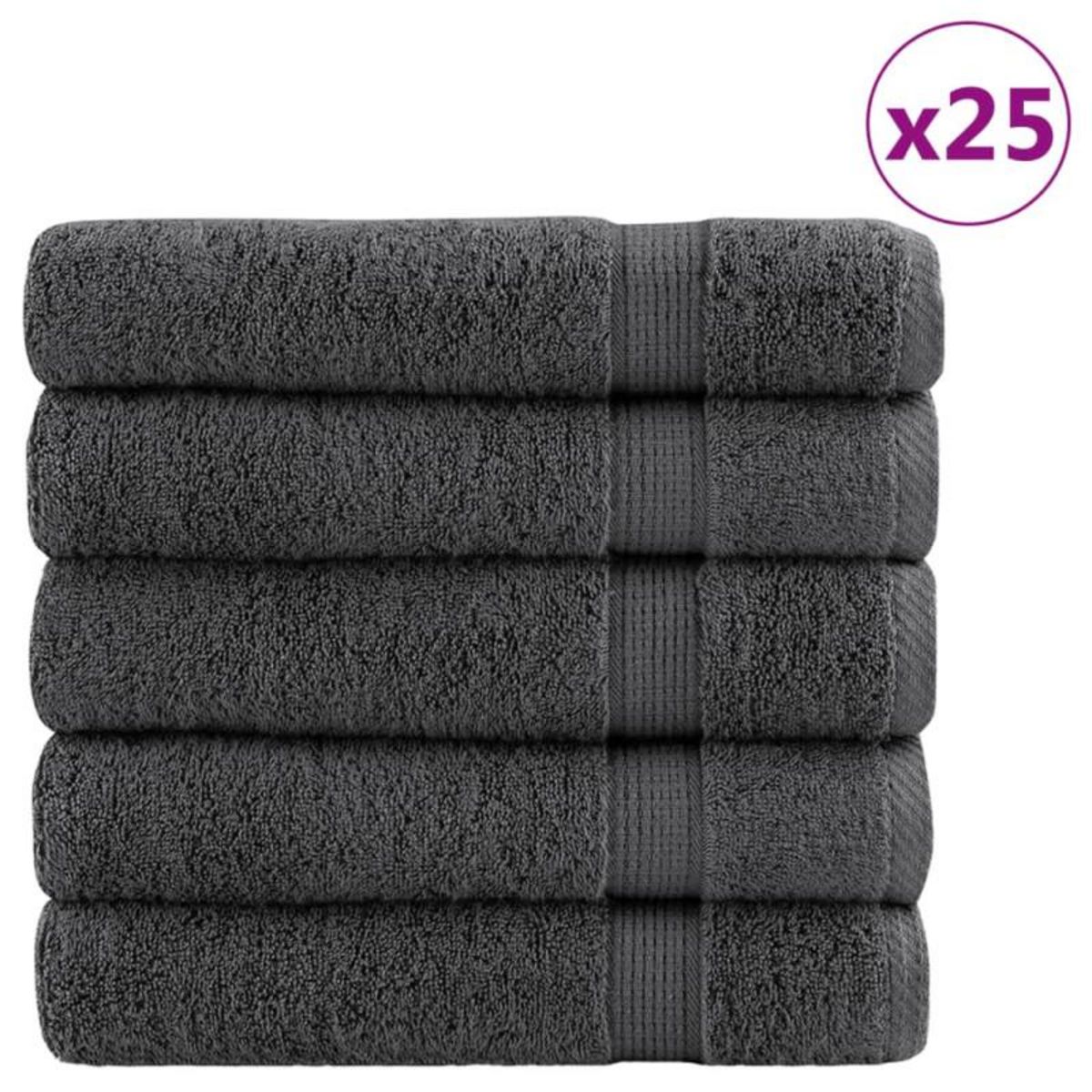 VIDAXL Serviettes de bain de qualité supérieure SOLUND 25 pcs