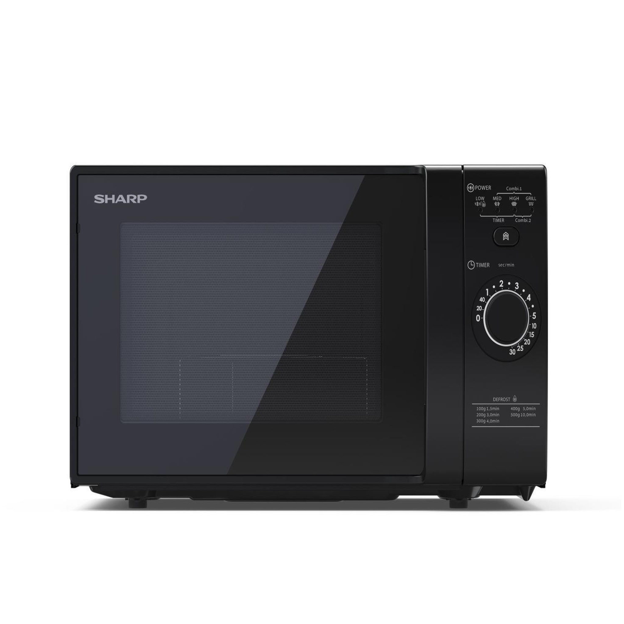 Voir la diapositive 3 : Sharp Four à micro-ondes avec gril sharp yc-gg02e-b 20 l 700 w noir