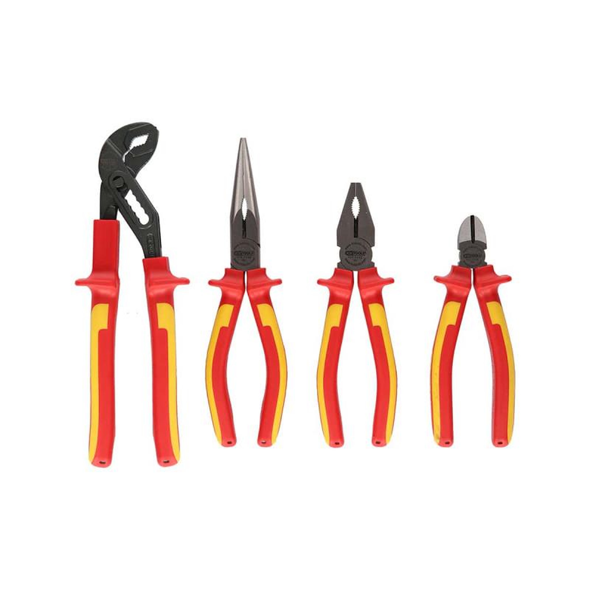Ks Tools Jeu de pinces isolés KS TOOLS Ergotorque - 4 pcs - 117.1100