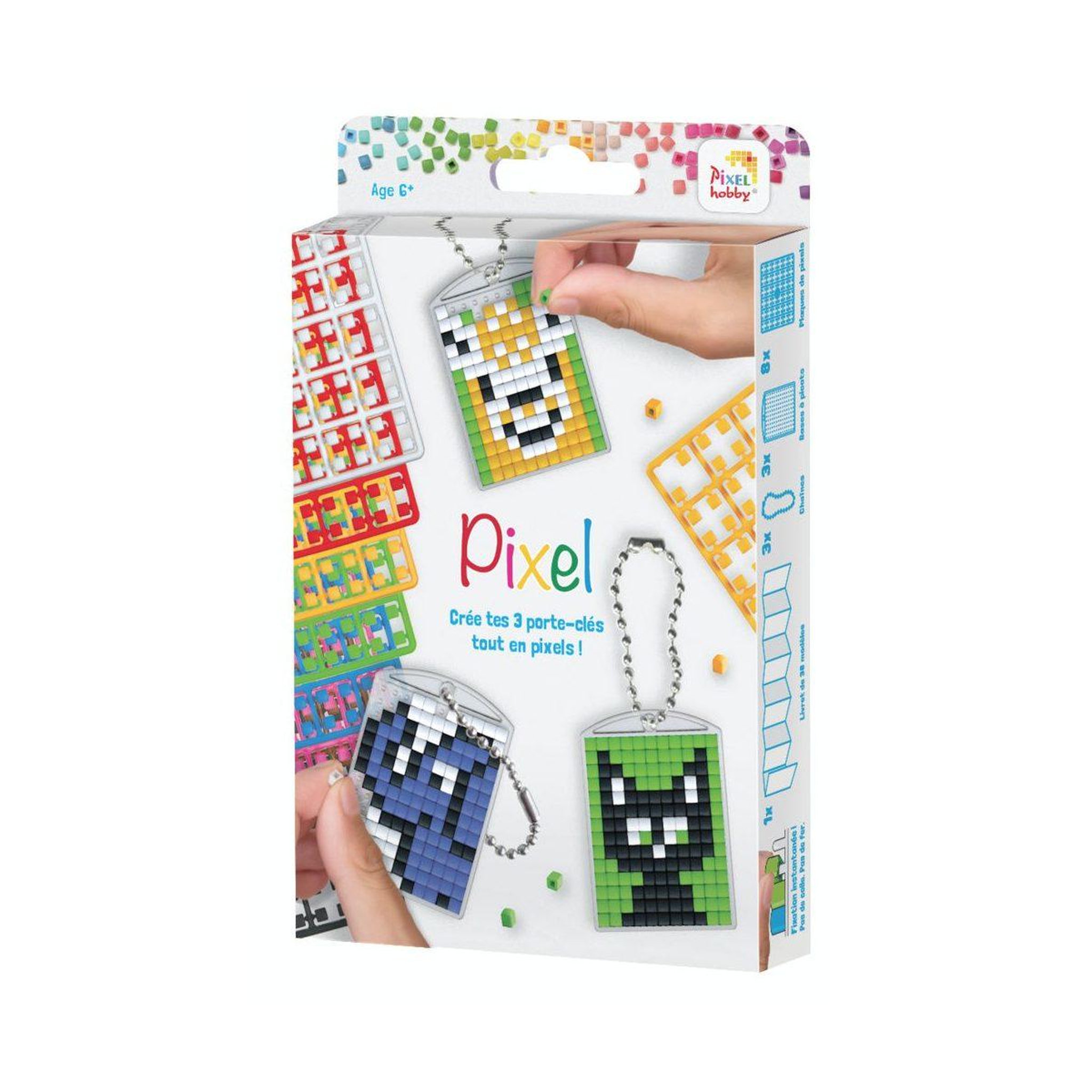Oz International Pixel kit 3 portes clés 38 modèle animaux