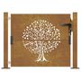 Voir la diapositive 4 : VIDAXL Portail de jardin 105x80 cm acier corten conception de l'arbre