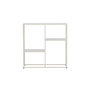 Voir la diapositive 2 : Paris Prix Étagère 3 Niveaux en Métal  Staal  80cm Beige