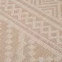 VIDAXL Tapis a tissage plat d'exterieur 80x150 cm Rayures brunes