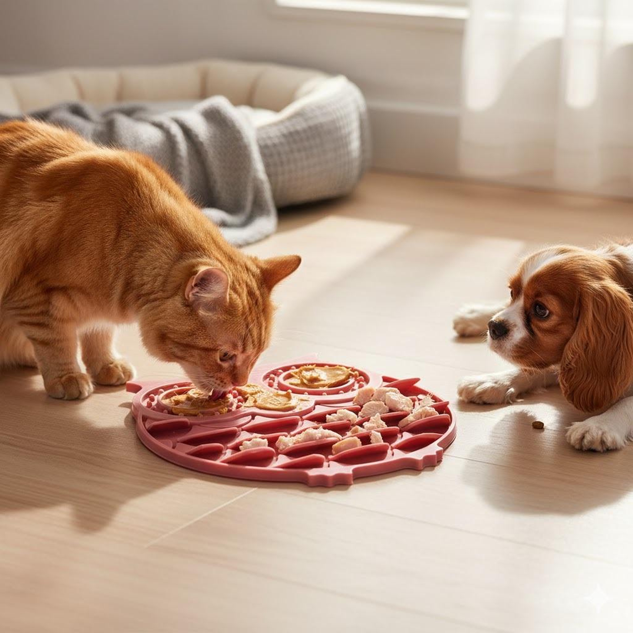 Voir la diapositive 2 : Eden Tapis a lécher pour chien et chat chouette