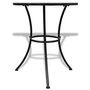 Voir la diapositive 2 : VIDAXL Table de bistro Terre cuite et blanc 60 cm Mosaïque