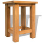 Voir la diapositive 4 : VIDAXL Tables d'appoint 2 pcs 27 x 24 x 37 cm Bois de chene massif
