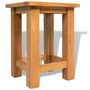 Voir la diapositive 4 : VIDAXL Tables d'appoint 2 pcs 27 x 24 x 37 cm Bois de chene massif