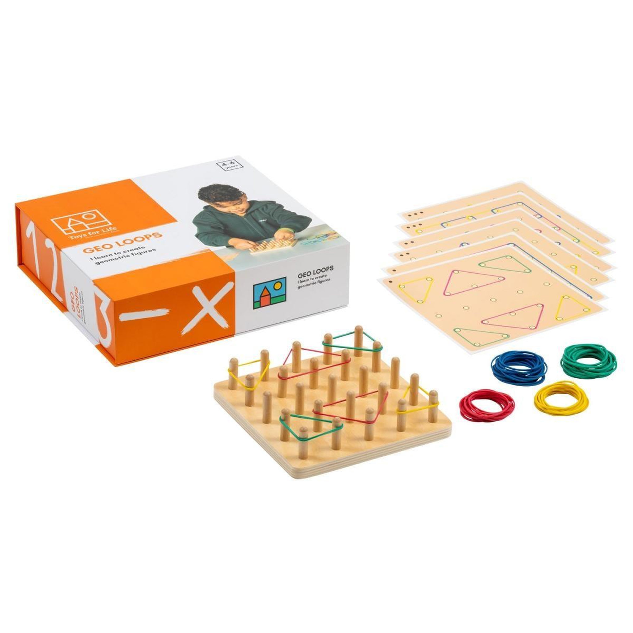 TOYSFORLIFE Geo Loops, la géométrie aux élastiques