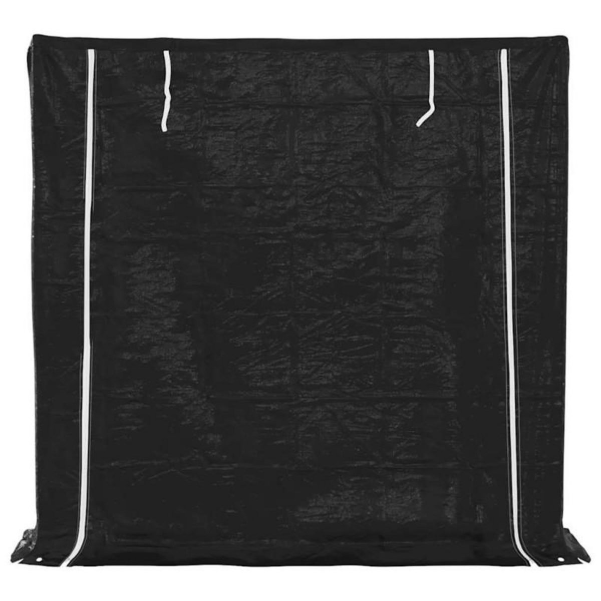 VIDAXL Portant de bois de chauffage et housse de pluie acier galvanisé