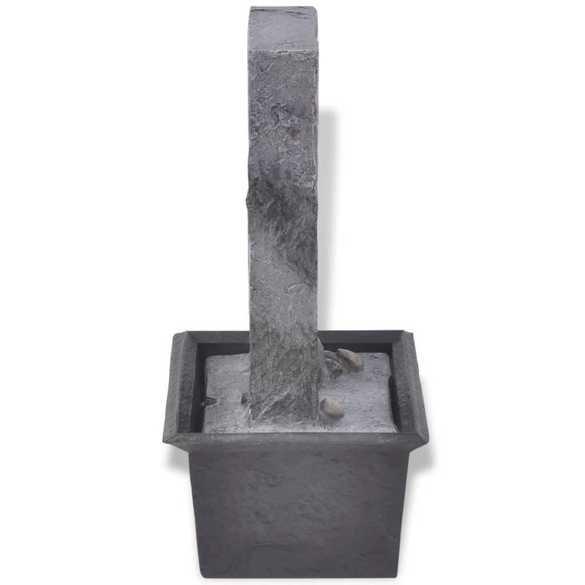 Voir la diapositive 4 : VIDAXL Fontaine d'interieur avec lumiere LED Poly-resine