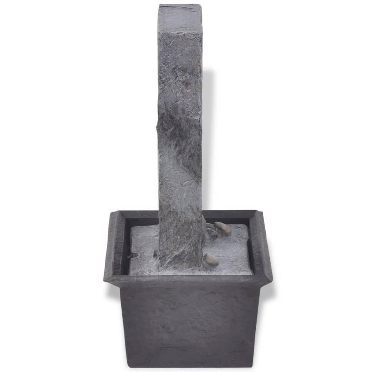 VIDAXL Fontaine d'interieur avec lumiere LED Poly-resine