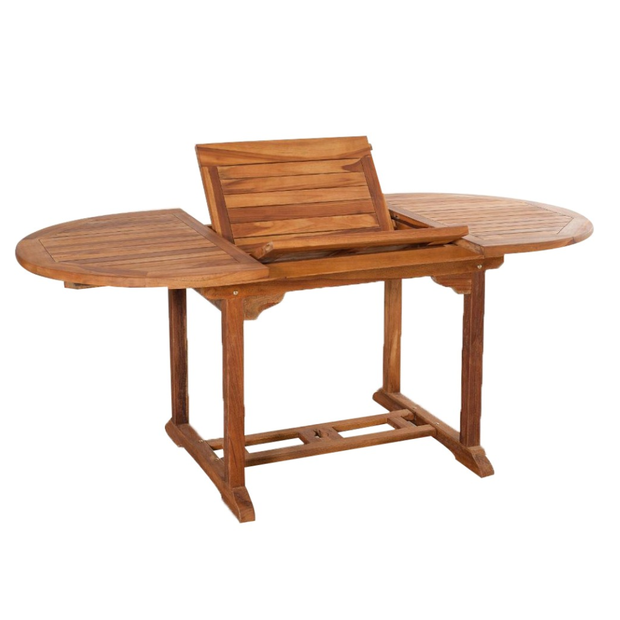Voir la diapositive 4 : CONCEPT USINE Salon de jardin teck huilé 6 pers - table ovale 4 chaises 2 fauteuils lubok
