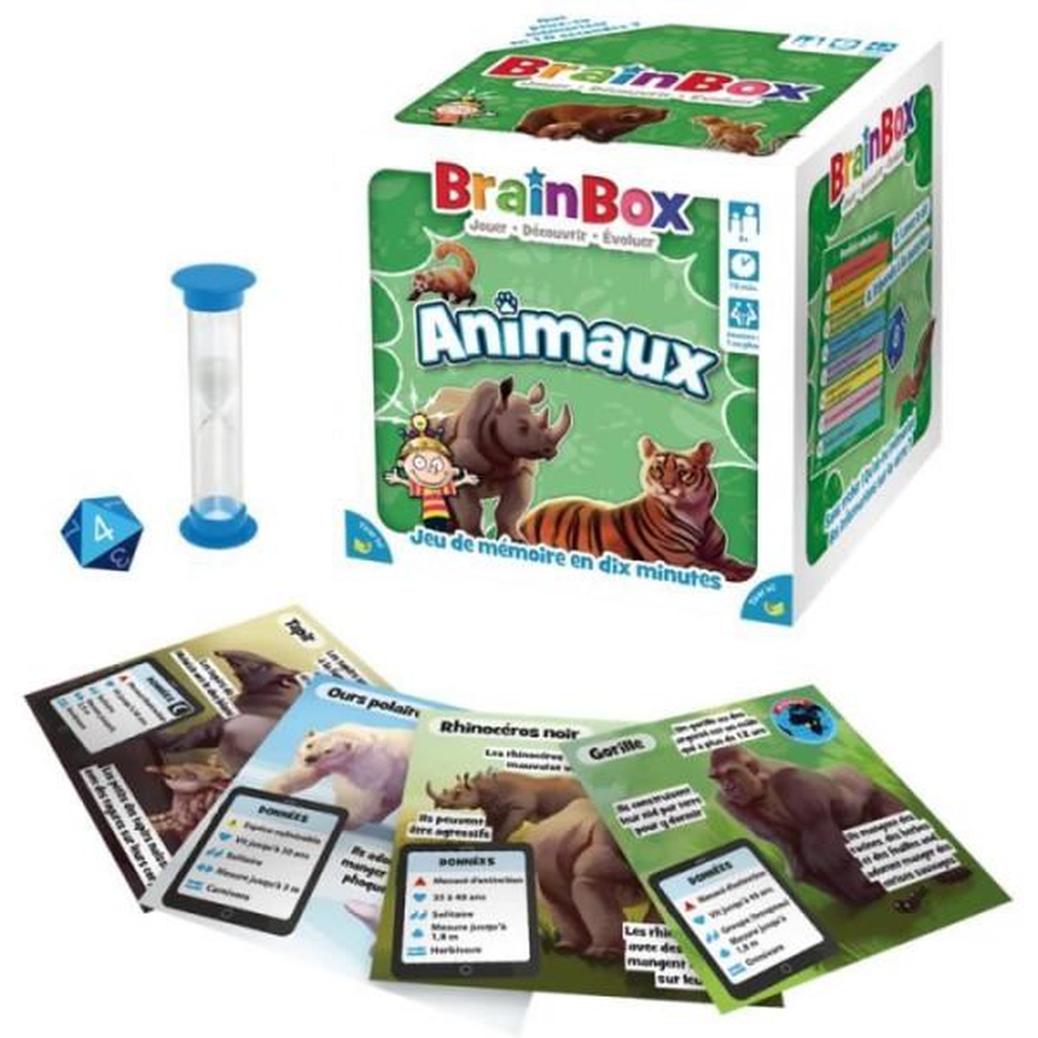 Voir la diapositive 2 : Asmodee Jeu de société - brainbox - animaux - jeu d'observation et de mémoire - 1 joueur ou plus - 8 ans et +