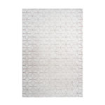 Paris Prix Tapis Shaggy Effet 3D  Vivica  Blanc & Rose. Coloris disponibles : Blanc
