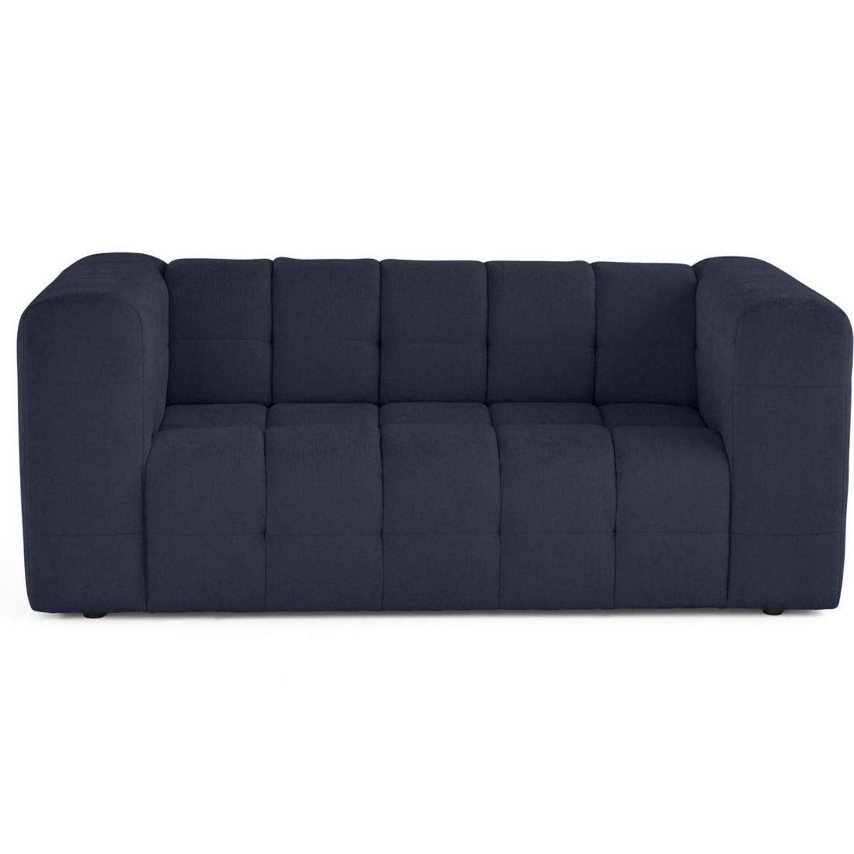 LISA DESIGN Suzano - canapé droit 2 places en tissu texturé