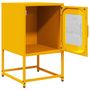 Voir la diapositive 4 : VIDAXL Table de chevet jaune moutarde 36x39x60,5 cm
