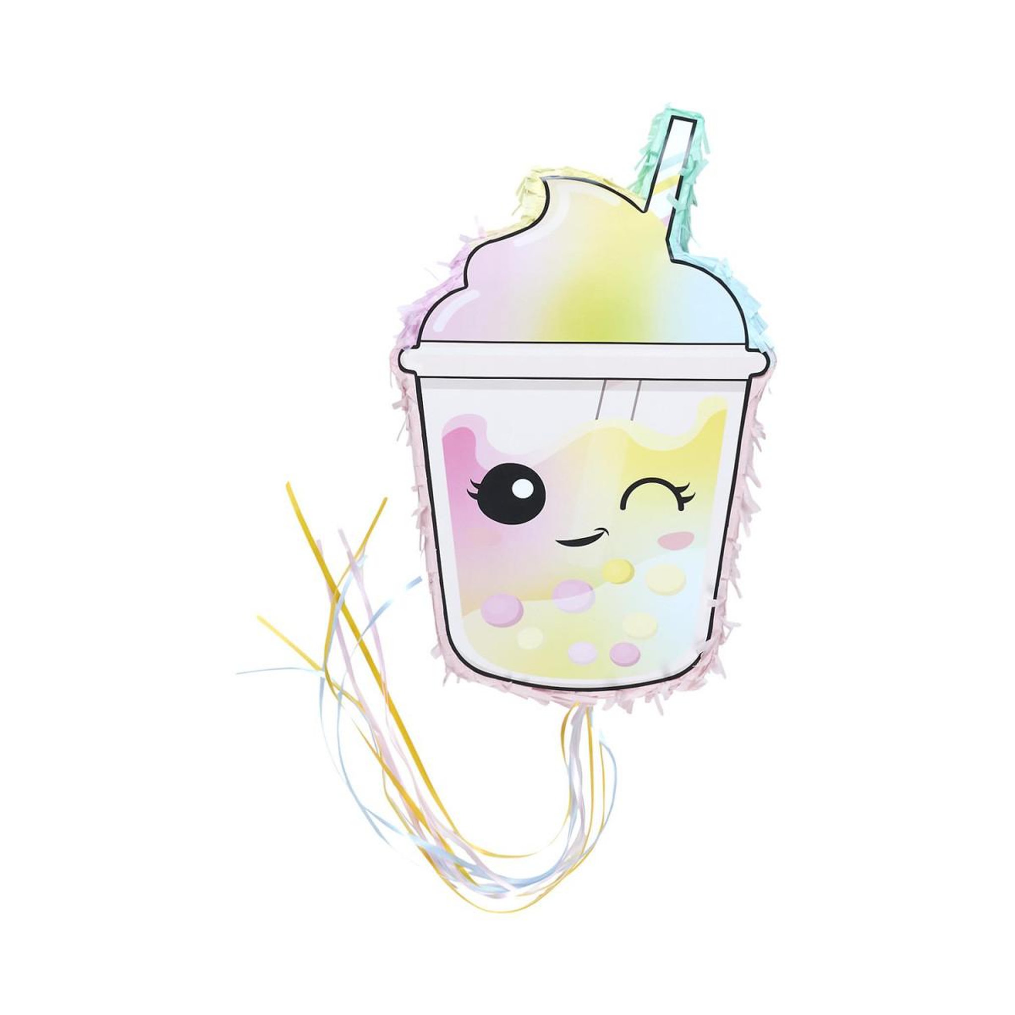 PARTY TIME Pinata bubble tea  kawaii  40cm multicolore