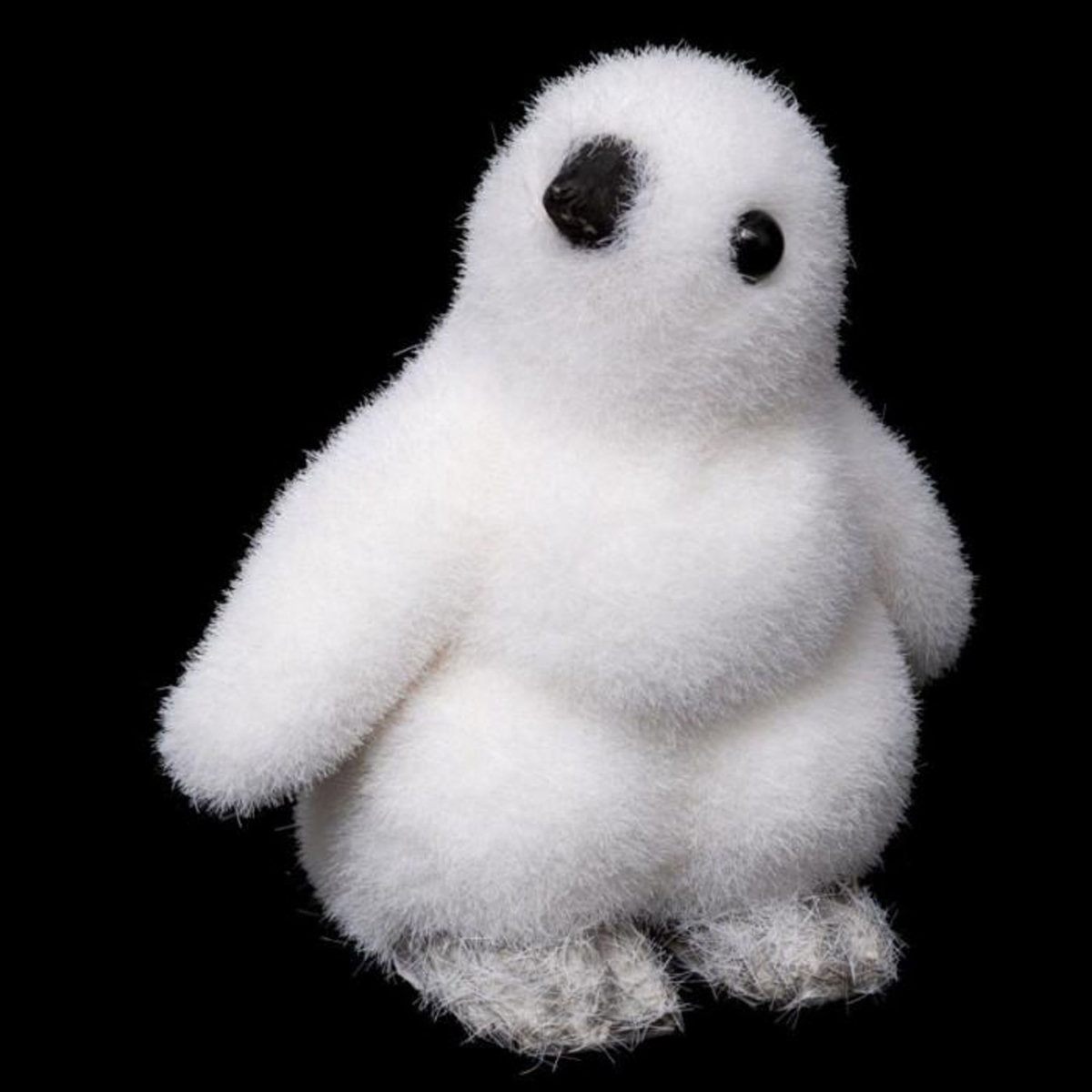 FEERIC LIGHT & CHRISTMAS Pingouin Tourné  Manteau  15cm Blanc