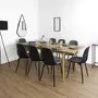 The Home Deco Factory Table extensible pour 6 à 8 personnes en bois Gaspard - Marron