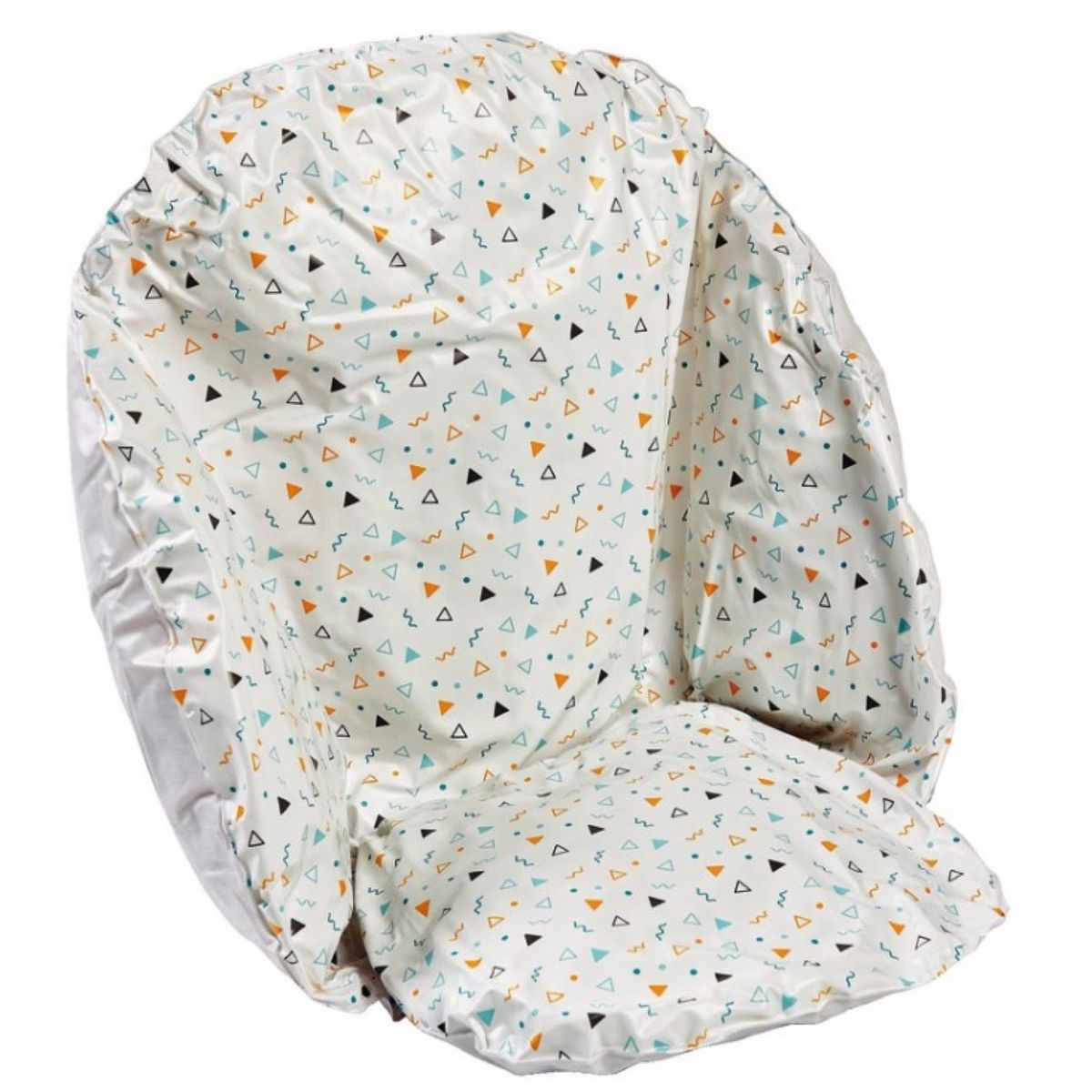 AUCHAN Coussin de chaise Flocon Blanc