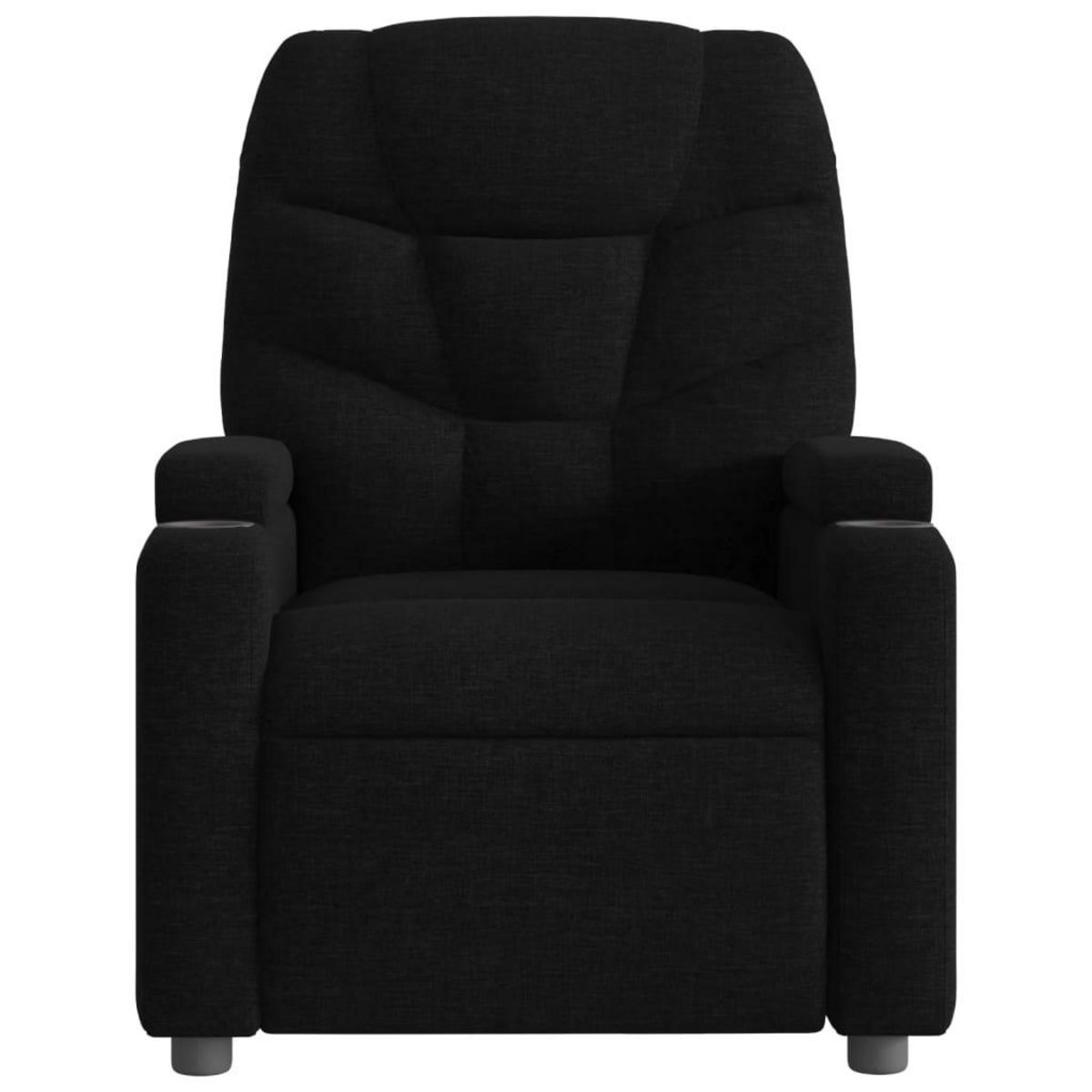 VIDAXL Fauteuil inclinable Noir Tissu