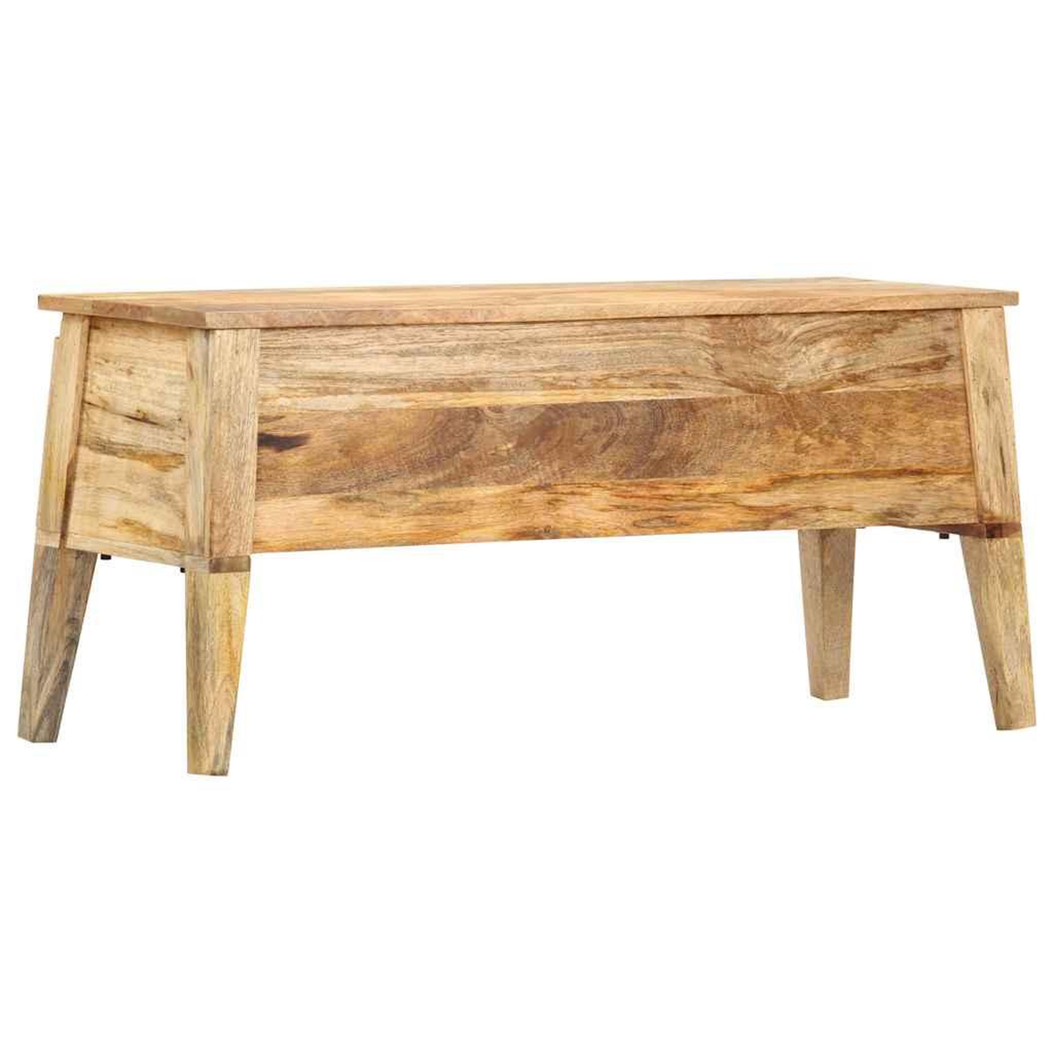 VIDAXL Boîte de rangement 99x35x48 cm bois de manguier solide
