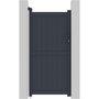 Voir la diapositive 1 : Habitat et Jardin Portillon aluminium  Maurice  - 101.2 x 155.9 cm - Gris
