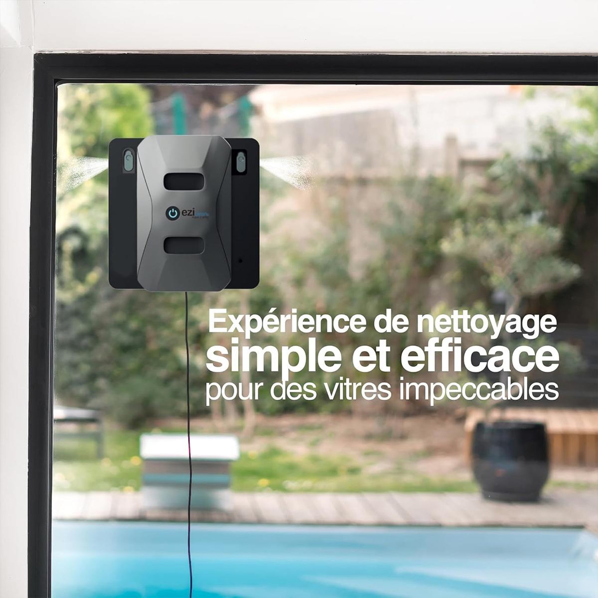 Voir la diapositive 5 : EZICLEAN Robot lave vitre électrique 72w - windobots6ultra