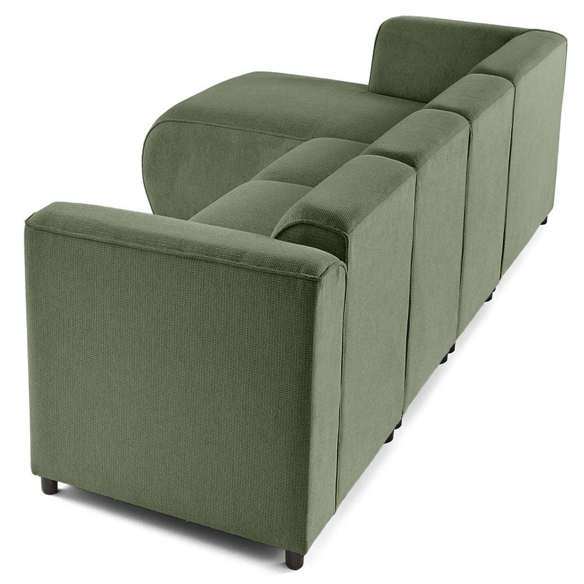 Voir la diapositive 6 : LISA DESIGN Suaro - canapé modulable d'angle gauche 5 places en tissu texturé