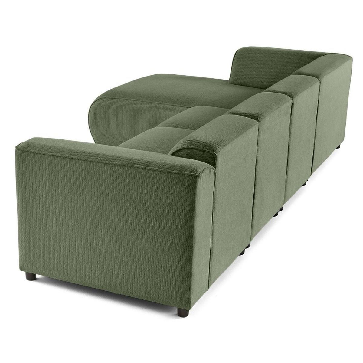 LISA DESIGN Suaro - canapé modulable d'angle gauche 5 places en tissu texturé